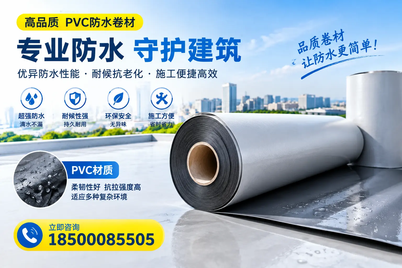 PVC防水卷材的安全性分析,朔州居民需了解的知识